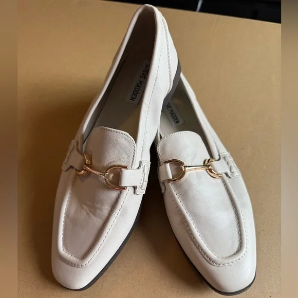 STEVE MADDEN LOAFERS WHITE SZ 9.5 - Picture 8 of 8